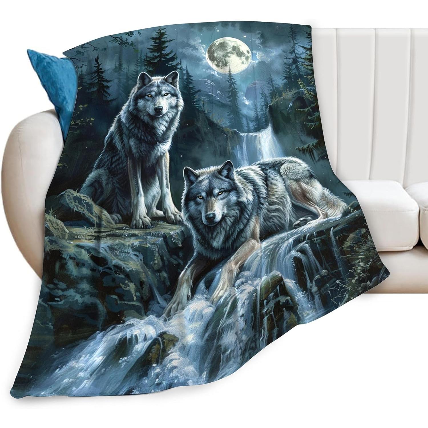 Wolf Throw Blanket - Animal Fleece Blanket for Girls, Women, Boys & Men - Soft, Warm & Cozy - 75x90cm
Wolf Throw Blanket - Animal Fleece Blanket for Girls, Women, Boys & Men - Soft, Warm & Cozy - 75x90cm