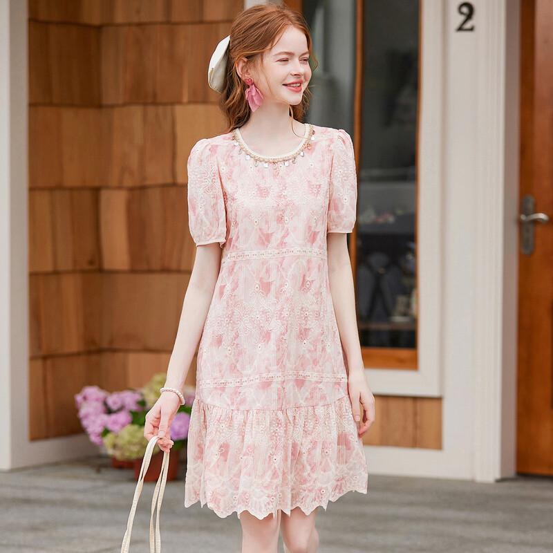 Bailuyu Women s Embroidered Puff Sleeve A-line Midi Dress M
Bailuyu Women s Embroidered Puff Sleeve A-line Midi Dress M