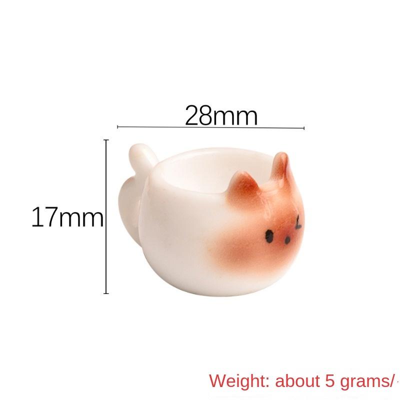Mini Water Cup Cartoon Cat Simulation Ceramic Cup Miniature World Scene Layout 1pcs білий
Mini Water Cup Cartoon Cat Simulation Ceramic Cup Miniature World Scene Layout 1pcs білий