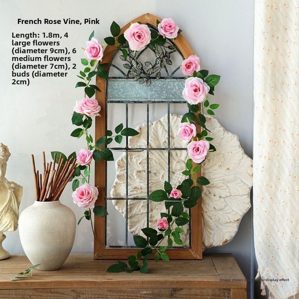 1.8m 12 Heads Hanging Flowers Rattan 7 Colors Wall Decor Rattan Home Decoration розовый
1.8m 12 Heads Hanging Flowers Rattan 7 Colors Wall Decor Rattan Home Decoration розовый