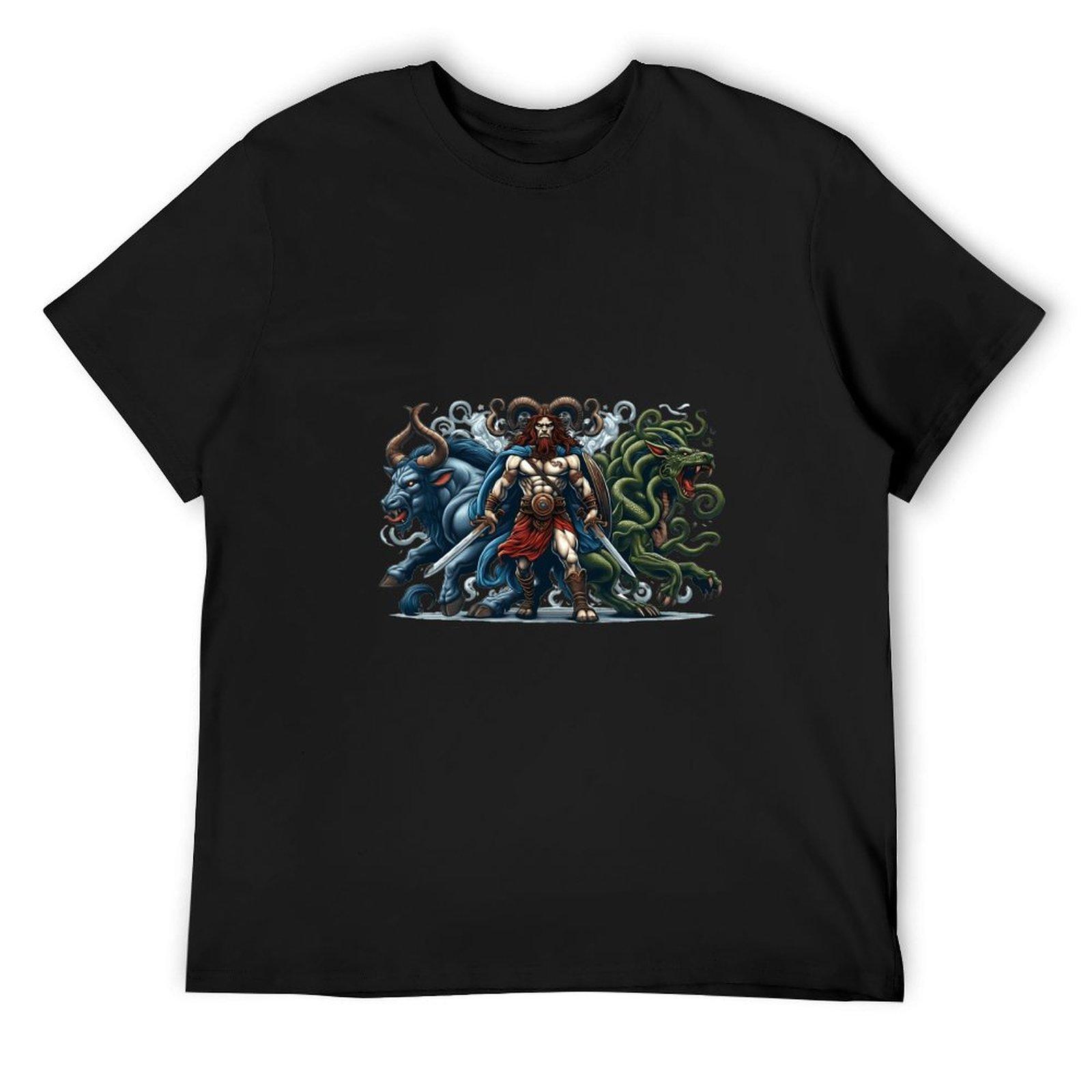 Mythical Defender: Minotaur and Dragon Companion T-Shirt sweat essential t shirt t shirts for men graphic 4XL
Mythical Defender: Minotaur and Dragon Companion T-Shirt sweat essential t shirt t shirts for men graphic 4XL