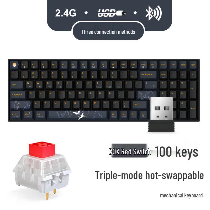 GM1000 Tri-Mode Hot-Swappable Mechanical Keyboard
GM1000 Tri-Mode Hot-Swappable Mechanical Keyboard