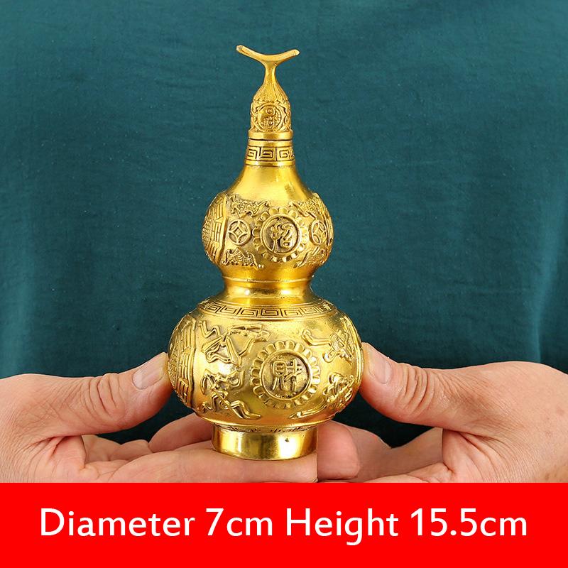 Chinese Style Pure Copper Eight Trigrams Gourd Ornaments, Creative Home Living Room Shop Opening for Buddha Crafts Supplies, 1Pc
Chinese Style Pure Copper Eight Trigrams Gourd Ornaments, Creative Home Living Room Shop Opening for Buddha Crafts Supplies, 1Pc