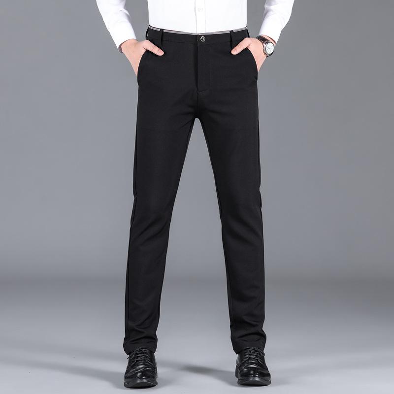 Pants Men s Spring and Autumn New Men s Breathable Small Straight Casual Pants Versatile Business Blue Solid Color Elastic Pants 28
Pants Men s Spring and Autumn New Men s Breathable Small Straight Casual Pants Versatile Business Blue Solid Color Elastic Pants 28