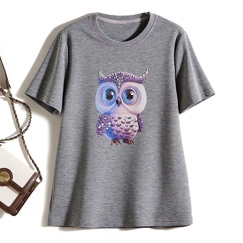 at the Details of Inner Package Collar First! Manual Color Sequin Beaded round Neck Stretch Brocade Cotton T-shirt for Women All Year Round Wear Tops Gray 2XL
at the Details of Inner Package Collar First! Manual Color Sequin Beaded round Neck Stretch Brocade Cotton T-shirt for Women All Year Round Wear Tops Gray 2XL