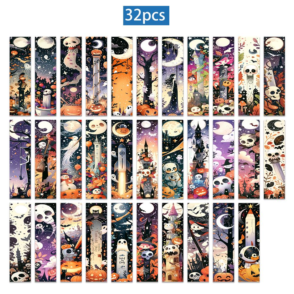 32 шт. Хэллоуинские закладки, подарки к началу учебного года, подходят для учителей, читателей и книголюбов, день рождения
32 шт. Хэллоуинские закладки, подарки к началу учебного года, подходят для учителей, читателей и книголюбов, день рождения