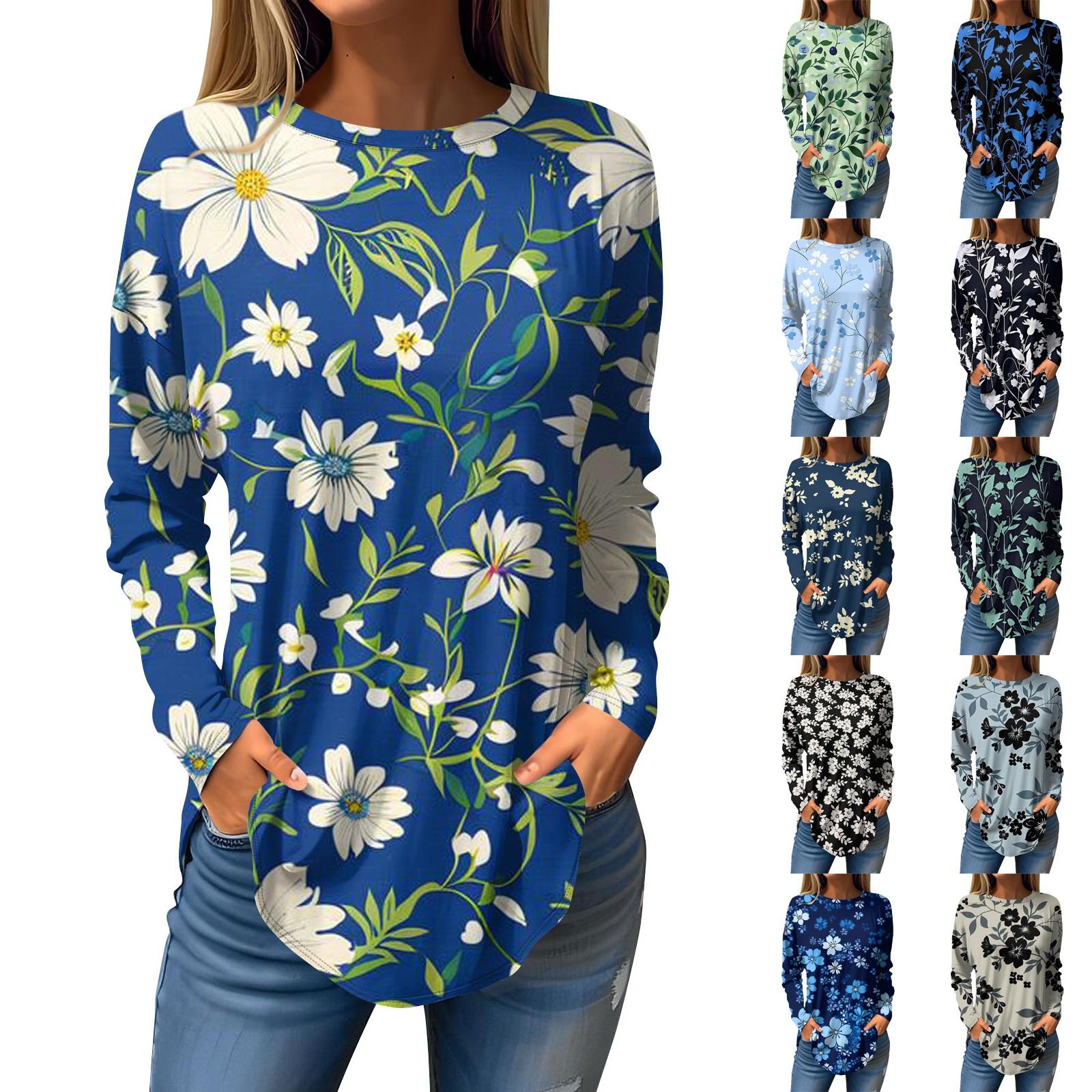 Women s Fashion Casual Round Neck Floral Long Sleeve T-shirt Pullover Long Sleeve Top XL хакі
Women s Fashion Casual Round Neck Floral Long Sleeve T-shirt Pullover Long Sleeve Top XL хакі