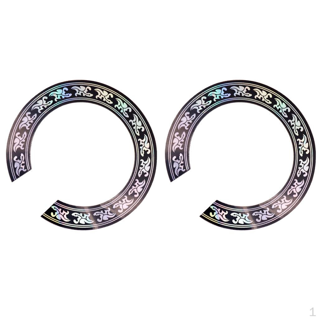 2 штуки наклейки-декали для звукового отверстия для акустической
2 штуки наклейки-декали для звукового отверстия для акустической