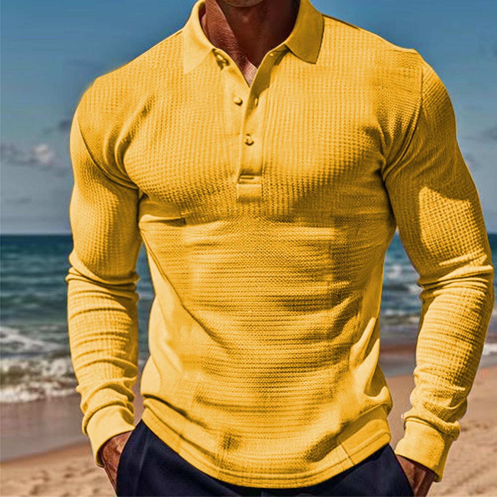 Мужская футболка W Affle Sports Casual Lapel Button Slim Long Sleeve Po Lo Shirt For Men XL жёлтый
Мужская футболка W Affle Sports Casual Lapel Button Slim Long Sleeve Po Lo Shirt For Men XL жёлтый