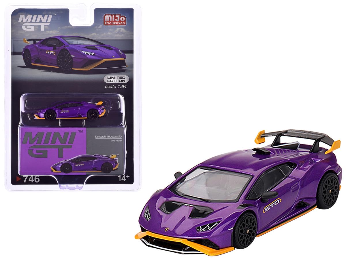 MINI GT x MiJo Exclusives Lamborghini Huracan STO Viola Pasiphae finished product 1/64 (left-hand drive)
MINI GT x MiJo Exclusives Lamborghini Huracan STO Viola Pasiphae finished product 1/64 (left-hand drive)