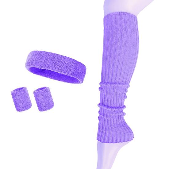 4Pcs/Set Women Headband Wristband Leg Warmer Sweat Absorbing Yoga Pilates Gym Knitted Calf Compression Sleeve Workout Accessory
4Pcs/Set Women Headband Wristband Leg Warmer Sweat Absorbing Yoga Pilates Gym Knitted Calf Compression Sleeve Workout Accessory