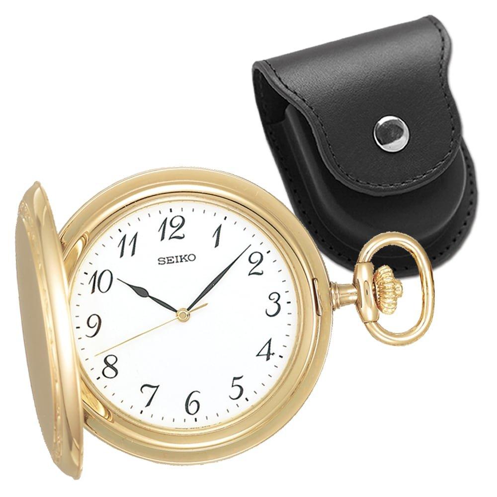 SEIKO pocket watch SAPM002 and Seibido original pocket watch leather case set (black)
SEIKO pocket watch SAPM002 and Seibido original pocket watch leather case set (black)