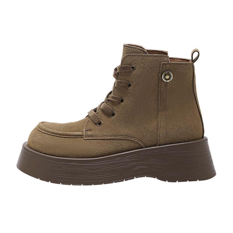 Round head lace-up Martin boots autumn and winter new retro solid color short boots thick sole legs long women s shoes wholesale 40 кавовий
Round head lace-up Martin boots autumn and winter new retro solid color short boots thick sole legs long women s shoes wholesale 40 кавовий