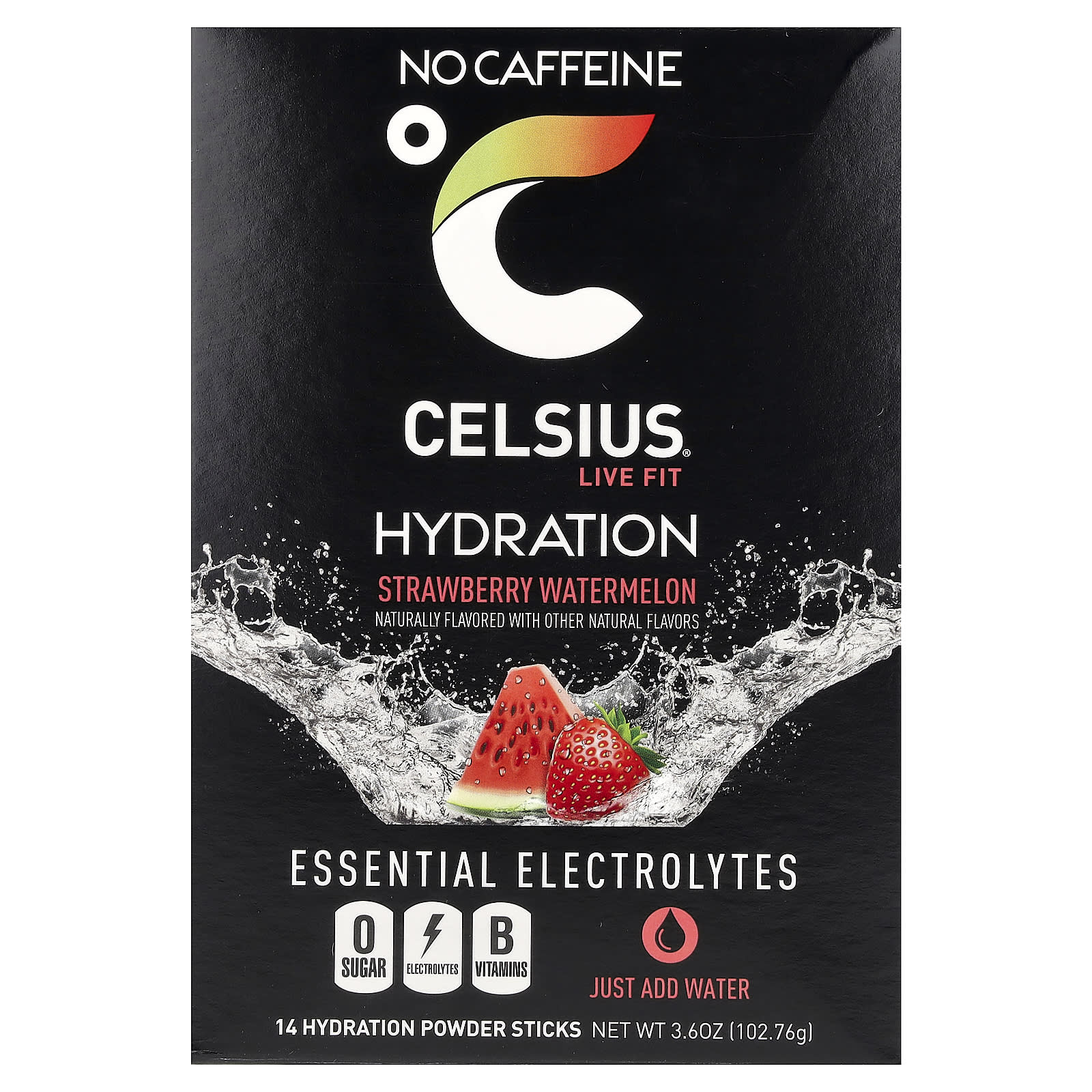 Live Fit, Hydration, Essential Electrolytes, Caffeine Free, Strawberry Watermelon, Hydration Powder Sticks 14 Count, 7.28G (0.26Oz) Each
Live Fit, Hydration, Essential Electrolytes, Caffeine Free, Strawberry Watermelon, Hydration Powder Sticks 14 Count, 7.28G (0.26Oz) Each