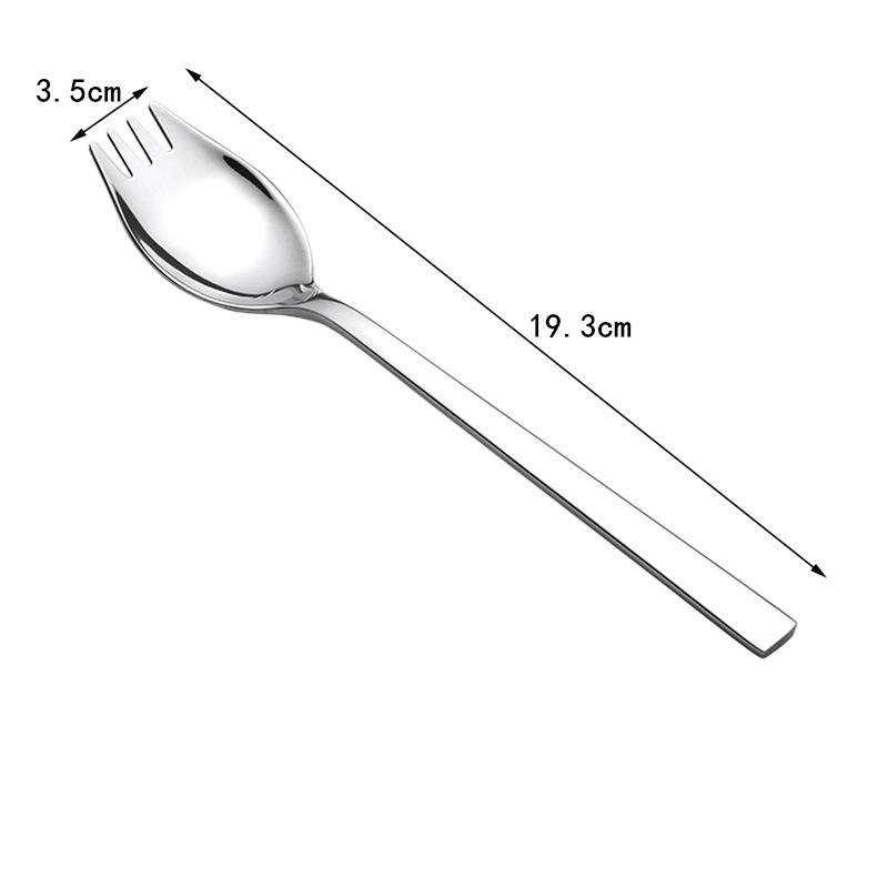 Вилка для фруктов из нержавеющей стали, ложка с длинной ручкой, столовая посуда для мороженого, салата, десерта, удобная многофункциональная серебряная ложка-вилка в западном стиле
Вилка для фруктов из нержавеющей стали, ложка с длинной ручкой, столовая посуда для мороженого, салата, десерта, удобная многофункциональная серебряная ложка-вилка в западном стиле