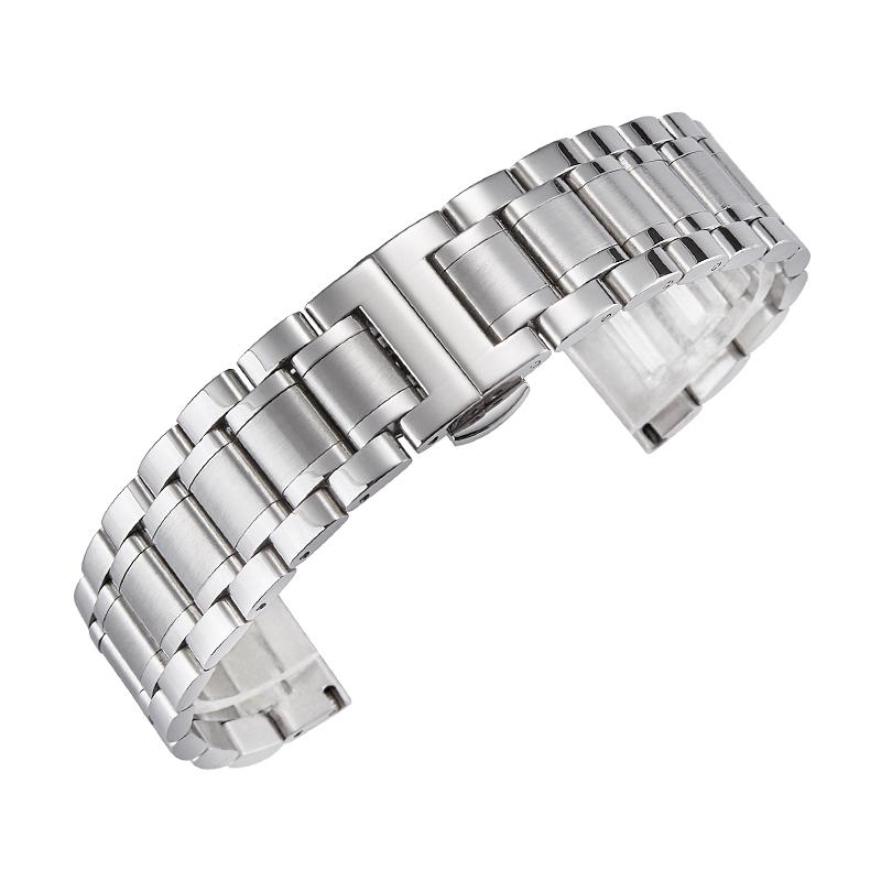 Solid stainless steel watch strap Universal watch chain Butterfly clasp watch bracelet 12 14 13 15 17 18 19 20 22mm 21mm срібний
Solid stainless steel watch strap Universal watch chain Butterfly clasp watch bracelet 12 14 13 15 17 18 19 20 22mm 21mm срібний