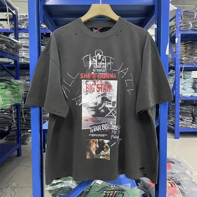 Summer PALY HOLLYW Pattern FW26 Print Vintage Street Casual Loose Cotton Washed Short Sleeved Comfortable Oversize Tshirt XL
Summer PALY HOLLYW Pattern FW26 Print Vintage Street Casual Loose Cotton Washed Short Sleeved Comfortable Oversize Tshirt XL