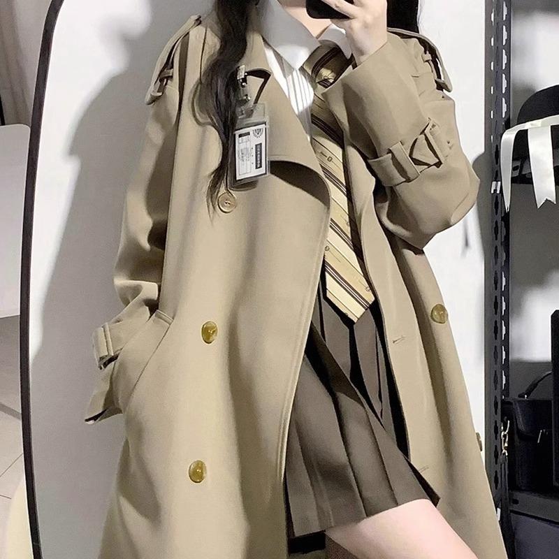 Petite Lined Trench Coat for Women - Autumn/Winter, Korean & British Style, Black Mid-Length Jacket L
Petite Lined Trench Coat for Women - Autumn/Winter, Korean & British Style, Black Mid-Length Jacket L