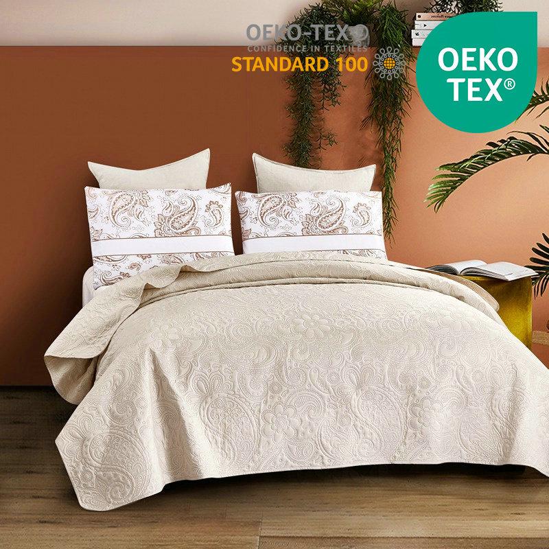 Solid Color Ultrasonic Digital Print Bedspread - Washable 3-Piece Set Twin 168*229cm, Pillowcase 50*75cm*2 бежевий
Solid Color Ultrasonic Digital Print Bedspread - Washable 3-Piece Set Twin 168*229cm, Pillowcase 50*75cm*2 бежевий