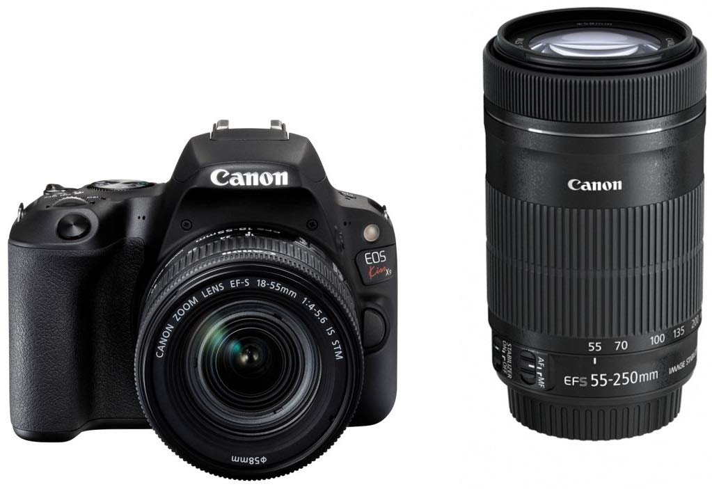 Цифрова дзеркальна фотокамера Canon EOS Kiss X9 Black Подвійний зум-комплект включено EF-S18-55 мм/EF-S55-250 мм EOSKISSX9BK-WKIT чорний
Цифрова дзеркальна фотокамера Canon EOS Kiss X9 Black Подвійний зум-комплект включено EF-S18-55 мм/EF-S55-250 мм EOSKISSX9BK-WKIT чорний