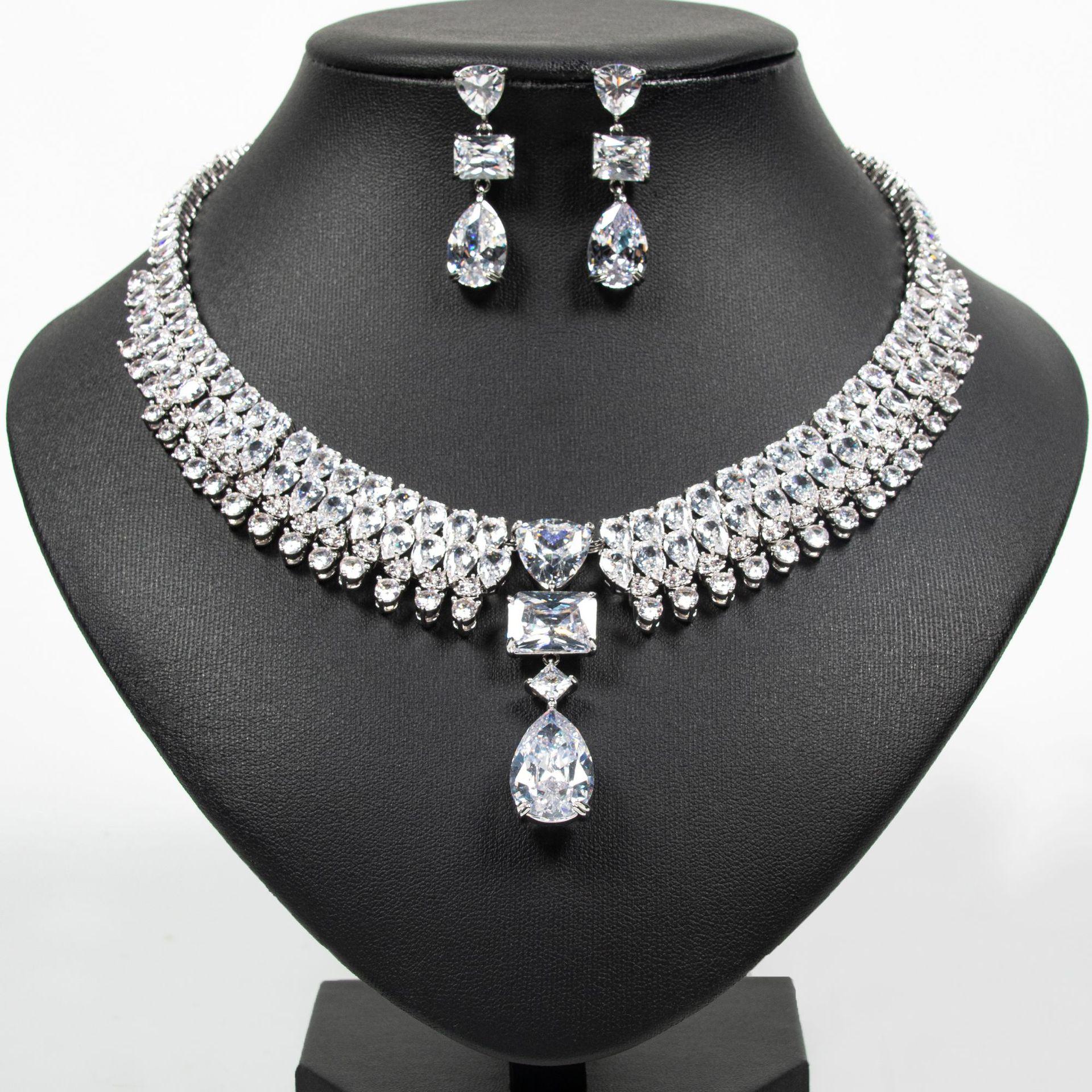 Luxury Multi-colour Jewellery Teardrop Zirconia Women s Summer Necklace Earrings Accessory Set Party Prom Dinner Festivals M-355 resizable
Luxury Multi-colour Jewellery Teardrop Zirconia Women s Summer Necklace Earrings Accessory Set Party Prom Dinner Festivals M-355 resizable
