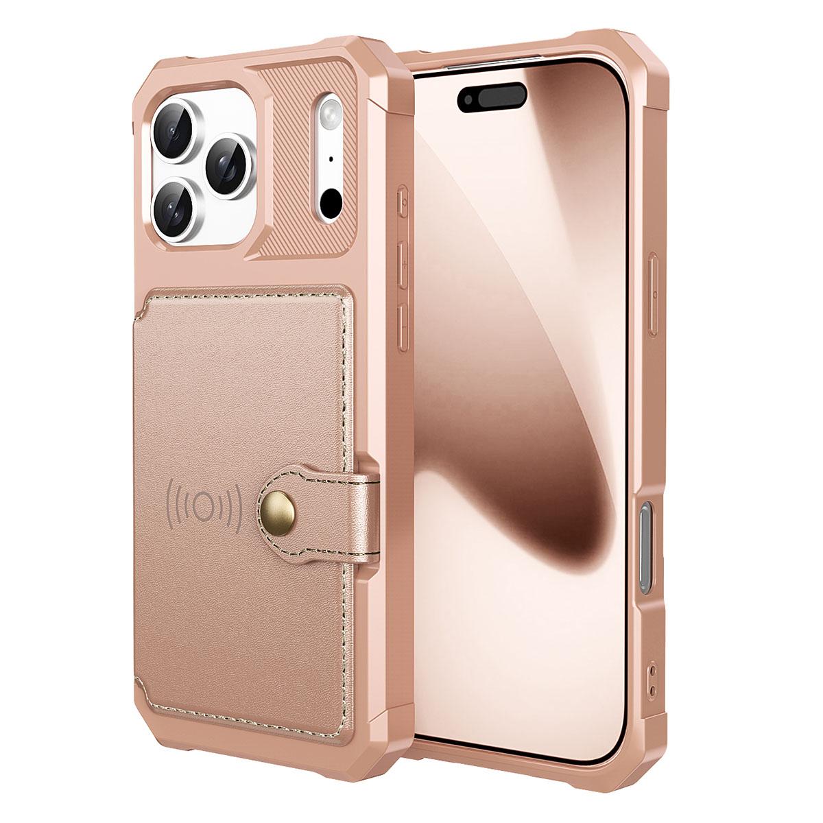 For iPhone 17 Pro Case with Card Holder PU Leather + TPU Phone Back Cover
For iPhone 17 Pro Case with Card Holder PU Leather + TPU Phone Back Cover