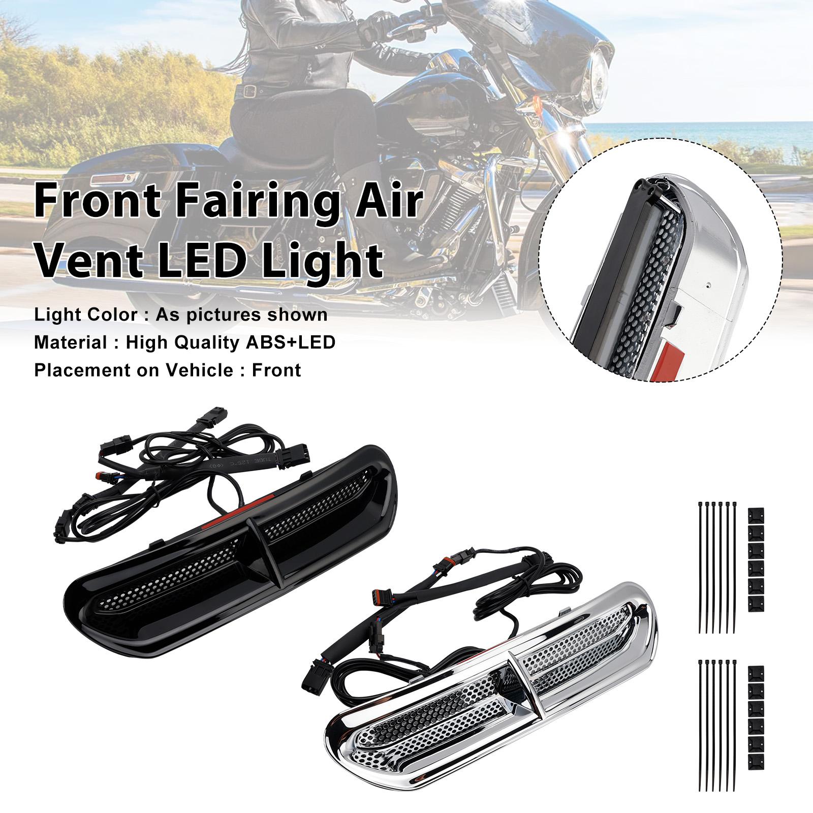 Front Fairing Air Vent LED Light For Touring Street Glide 2014-2024
Front Fairing Air Vent LED Light For Touring Street Glide 2014-2024