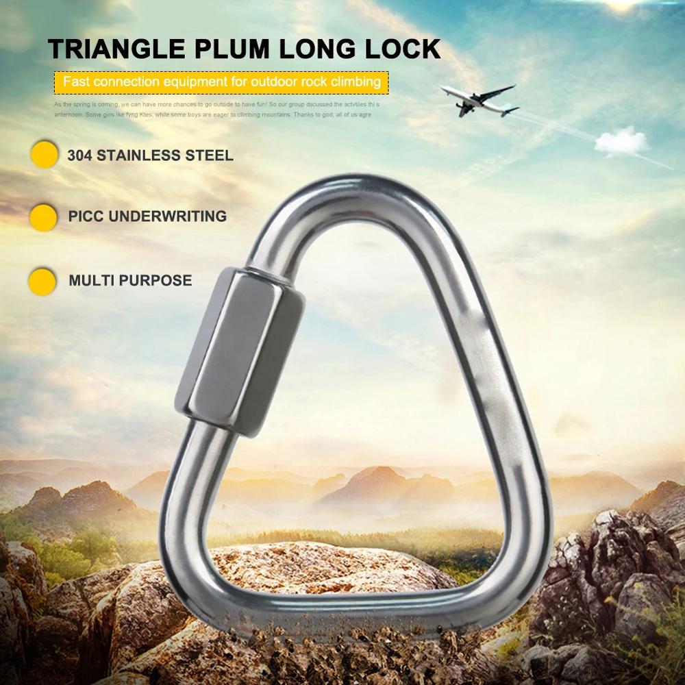 Snap Clip Hook Buckle Fast Hook Safety Connection Lock Triangle Carabiner Climbing Buckle 4mm 
Snap Clip Hook Buckle Fast Hook Safety Connection Lock Triangle Carabiner Climbing Buckle 4mm