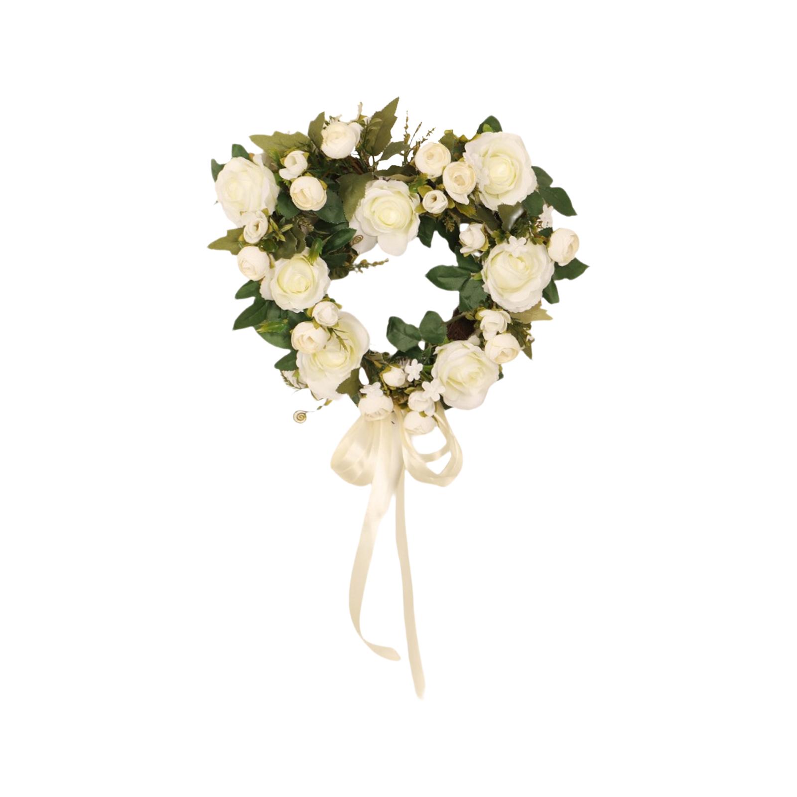 3D 40cm Rose Heart-Shaped Floral Wreath, Spring/Summer Artificial Flower, Valentine s Day Decoration, Wedding Arrangement, Home Wall Decoration One Size білий
3D 40cm Rose Heart-Shaped Floral Wreath, Spring/Summer Artificial Flower, Valentine s Day Decoration, Wedding Arrangement, Home Wall Decoration One Size білий