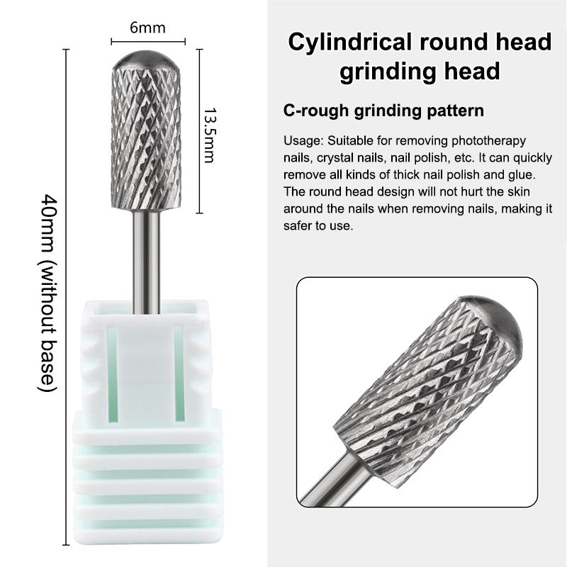 1Pcs Tungsten Steel Nail Drill Bit Rotate Burr Milling Nail Cutter Bits Electric Drill Machine For Manicure Pedicure Accessorie C
1Pcs Tungsten Steel Nail Drill Bit Rotate Burr Milling Nail Cutter Bits Electric Drill Machine For Manicure Pedicure Accessorie C
