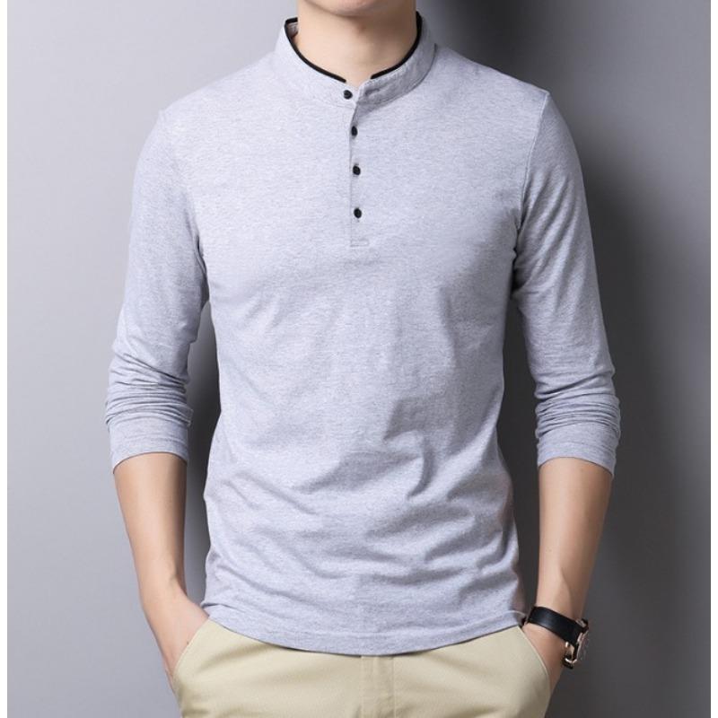 Мужской трикотаж, модный корейский стиль, тонкий хлопковый воротник-стойка, трикотаж с длинным рукавом XXXL серый
Мужской трикотаж, модный корейский стиль, тонкий хлопковый воротник-стойка, трикотаж с длинным рукавом XXXL серый