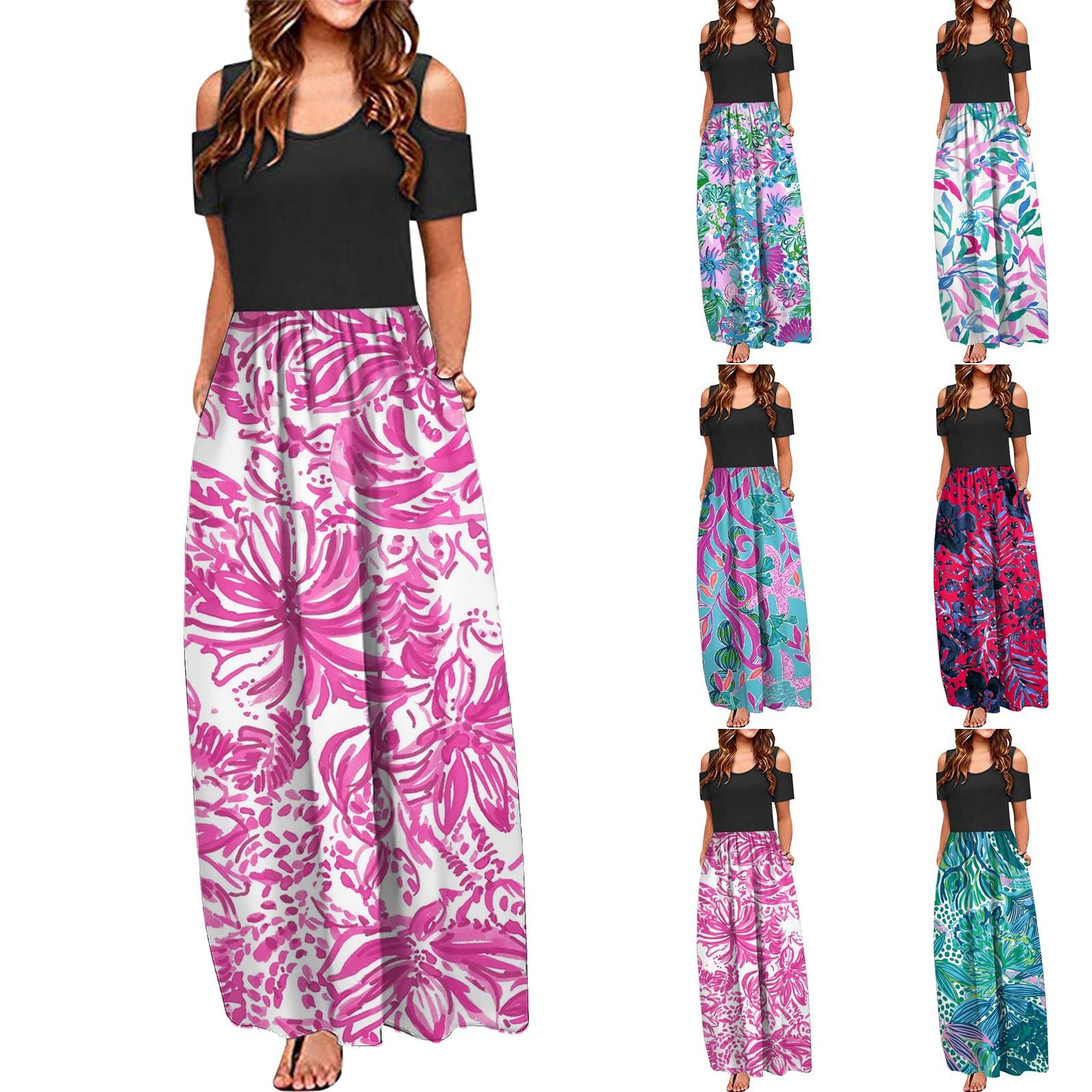 Модное и праздничное весенне-летнее платье без бретелек с круглым вырезом и длинным принтом
Модное и праздничное весенне-летнее платье без бретелек с круглым вырезом и длинным принтом