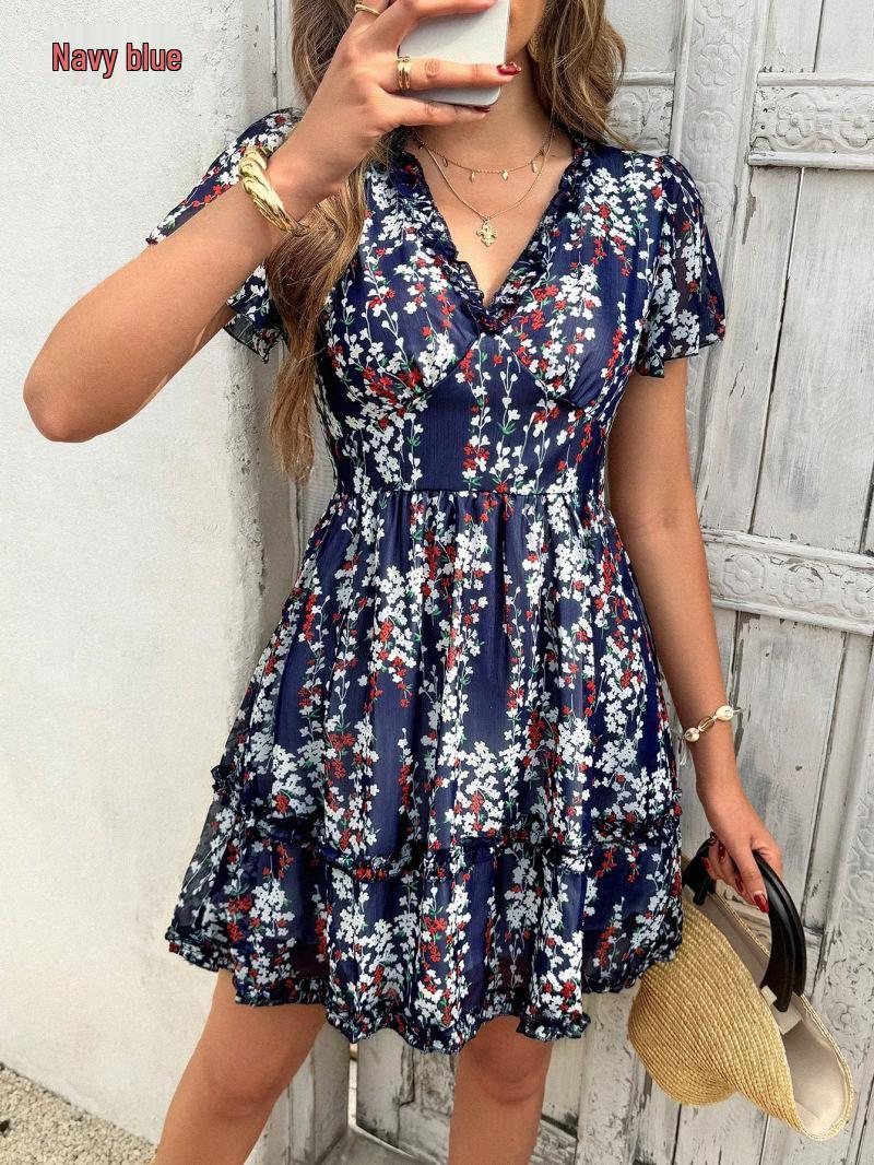 Di Yun Floral Casual Short-Sleeve Maxi Dress - Women s Autumn/Winter 2025 Collection Small темно-синий
Di Yun Floral Casual Short-Sleeve Maxi Dress - Women s Autumn/Winter 2025 Collection Small темно-синий