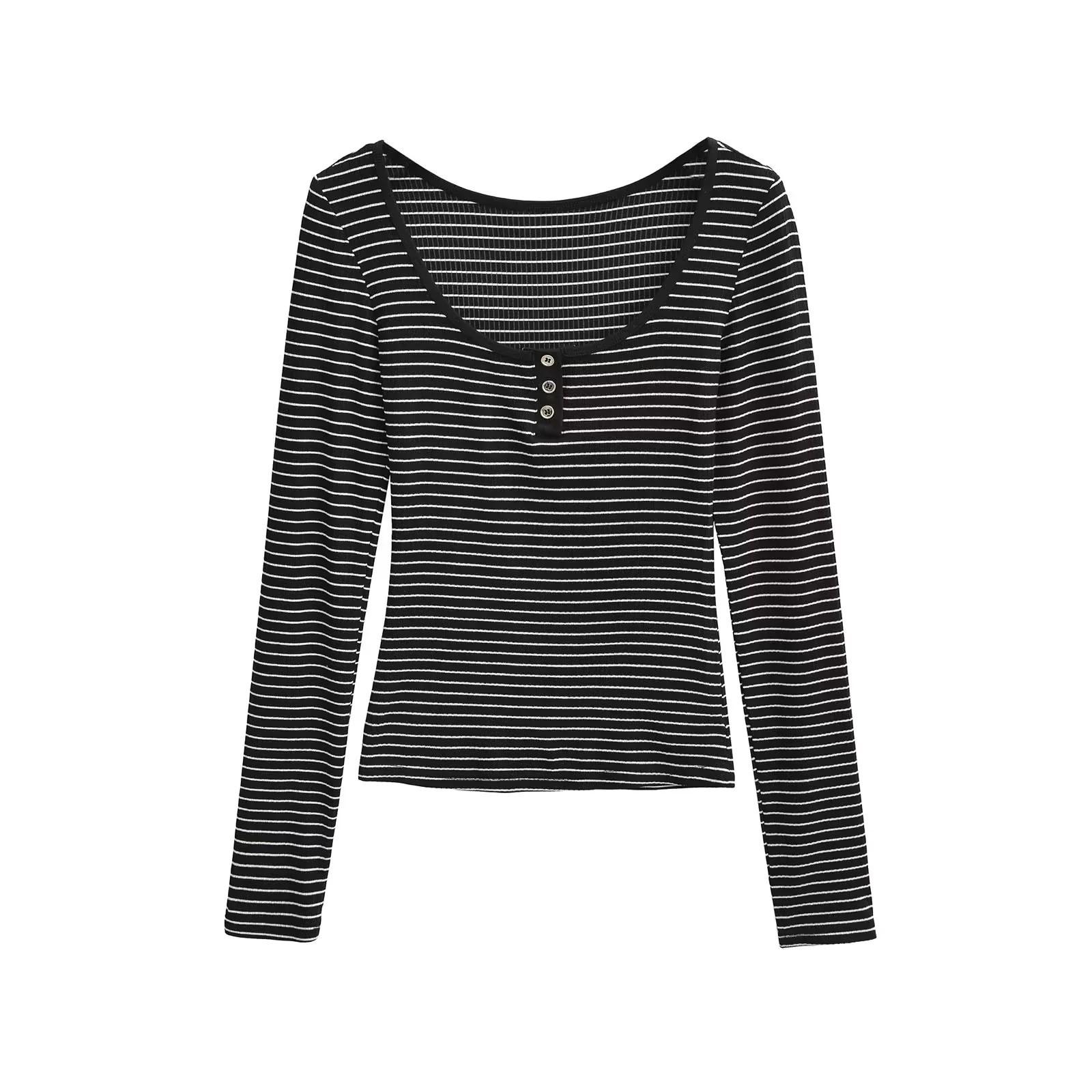 Women s Retro 2025 High Neck Stripe Knit Long Sleeve Slim Fit T-shirt Medium
Women s Retro 2025 High Neck Stripe Knit Long Sleeve Slim Fit T-shirt Medium