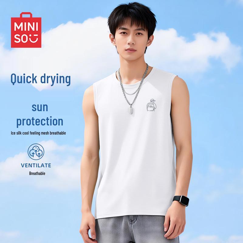MINISO Men s Quick-Dry Mesh Sleeveless Performance T-Shirt XL
MINISO Men s Quick-Dry Mesh Sleeveless Performance T-Shirt XL