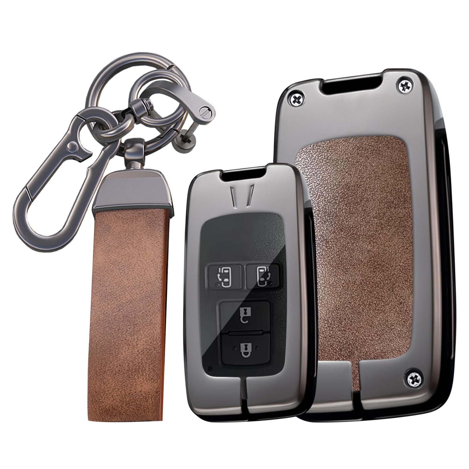 KUNIO Key Case Smart Key Holder Leather Zinc Alloy Relay Attack Prevention Accessory Compatible with Prius Prius Alpha Key Noah 80 Sienta 170 Harrier
KUNIO Key Case Smart Key Holder Leather Zinc Alloy Relay Attack Prevention Accessory Compatible with Prius Prius Alpha Key Noah 80 Sienta 170 Harrier