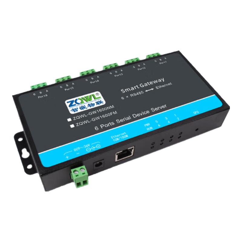 Smart Embedded IoT 6-Channel RS485 to Ethernet Serial Server Wall Mount
Smart Embedded IoT 6-Channel RS485 to Ethernet Serial Server Wall Mount