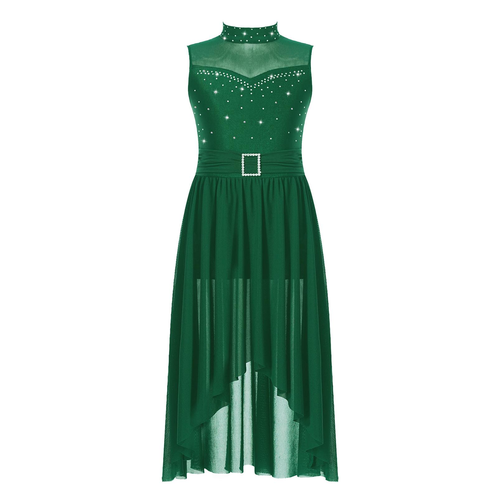 Сукня для ліричного танцю для дівчаток, без рукавів, з порожниною на спині, високим низьким подолом, вбудованим леотардом-трусиками 9-10 Years зелений
Сукня для ліричного танцю для дівчаток, без рукавів, з порожниною на спині, високим низьким подолом, вбудованим леотардом-трусиками 9-10 Years зелений