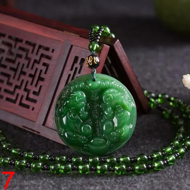 Classic Natural Green Chinese Agate Pendant Jade Necklace Fashion Charm Jewelry Carved Blessing Lucky Amulet Gifts For Women Men
Classic Natural Green Chinese Agate Pendant Jade Necklace Fashion Charm Jewelry Carved Blessing Lucky Amulet Gifts For Women Men