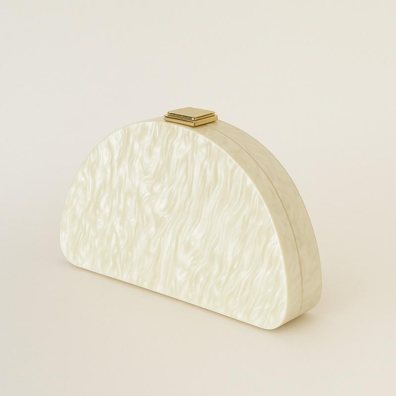 Semi-circular Acrylic Evening Box Bag for Women Elegant Prom Handbags Vintage Evening Bag Cocktail Party Purse
Semi-circular Acrylic Evening Box Bag for Women Elegant Prom Handbags Vintage Evening Bag Cocktail Party Purse