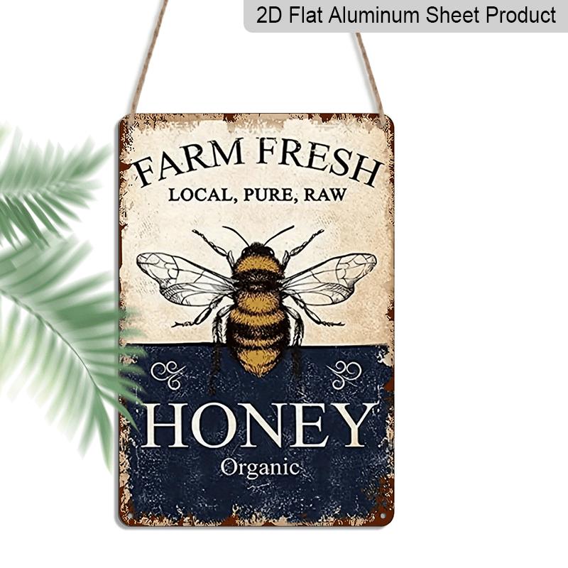 2D Flat, 1pc Vintage Farm Fresh Honey Aluminium Sign - 8 x12 Rustic Beekeeper & Kitchen Decor, Organic Honey Wall Art, Perfect Gift for Beekeepers 20*30cm
2D Flat, 1pc Vintage Farm Fresh Honey Aluminium Sign - 8 x12 Rustic Beekeeper & Kitchen Decor, Organic Honey Wall Art, Perfect Gift for Beekeepers 20*30cm