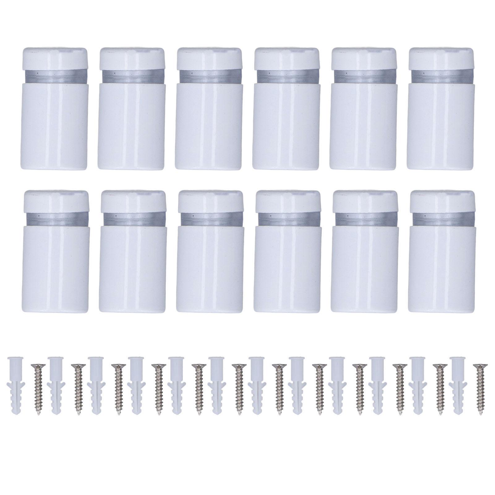 12Pcs Standoff Screw Stainless Steel 12x20mm Wall Mount Advertising Fastener Set Kit білий
12Pcs Standoff Screw Stainless Steel 12x20mm Wall Mount Advertising Fastener Set Kit білий