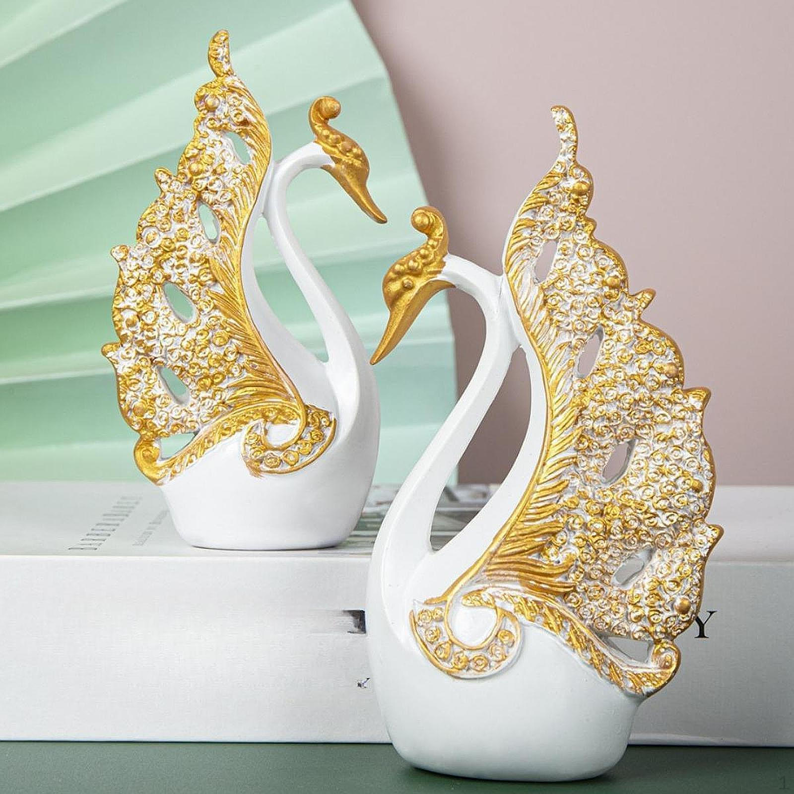 2Pcs Swan Figurines Animal Sculptures Home Decor Resin Elegant Tabletop Ornament Statues for
2Pcs Swan Figurines Animal Sculptures Home Decor Resin Elegant Tabletop Ornament Statues for