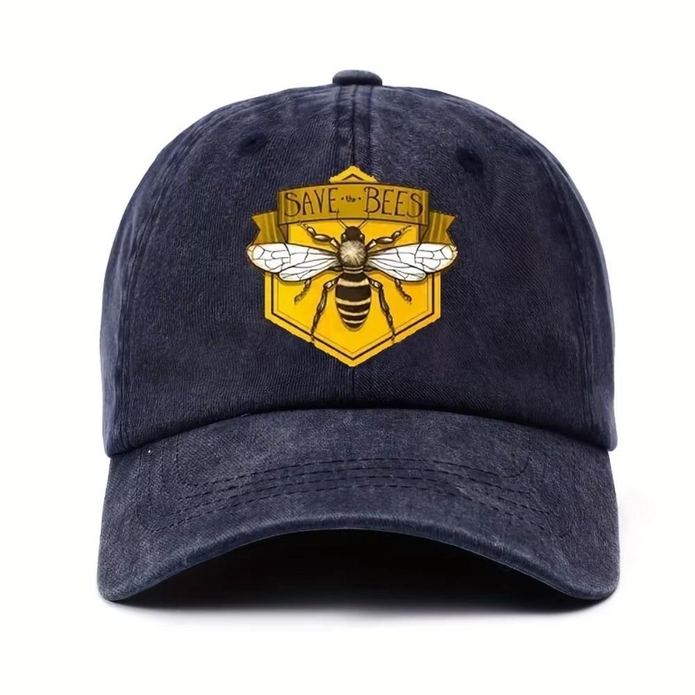 SAVE BEES Printed Visor Baseball Cap Washed Cotton Faded Baseball Hats Adjustable Outdoor Leisure Casquette темно-синього кольору
SAVE BEES Printed Visor Baseball Cap Washed Cotton Faded Baseball Hats Adjustable Outdoor Leisure Casquette темно-синього кольору