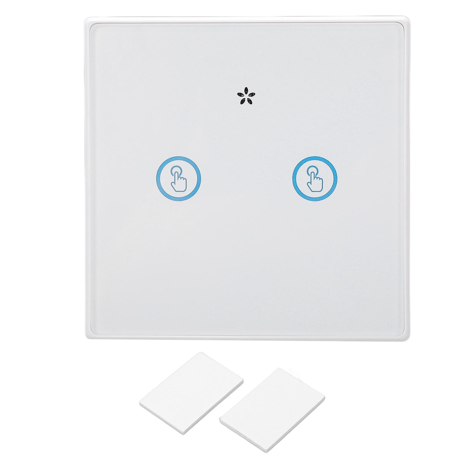 Smart Wireless Touch Panel Switch 433MHz Wiring Free Remote Control Waterproof for Home 2 Gang
Smart Wireless Touch Panel Switch 433MHz Wiring Free Remote Control Waterproof for Home 2 Gang