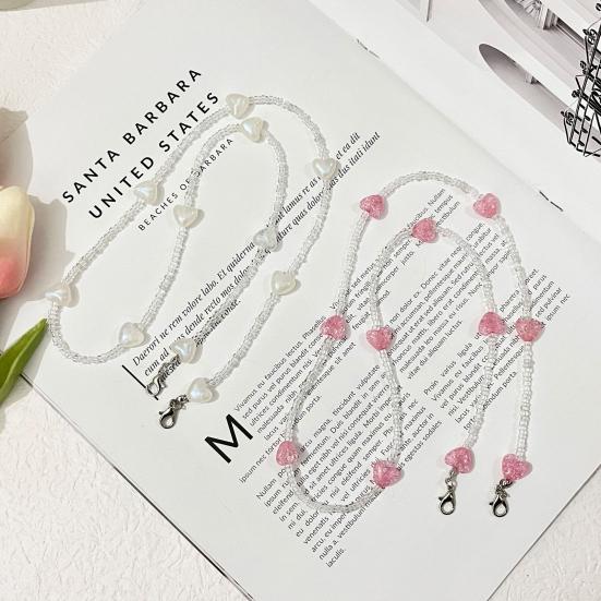 Цепочка для очков сладких цветов, освежающая анти-потерянная прозрачная цепочка для солнцезащитных очков в форме сердца, поставка для девочек
Цепочка для очков сладких цветов, освежающая анти-потерянная прозрачная цепочка для солнцезащитных очков в форме сердца, поставка для девочек