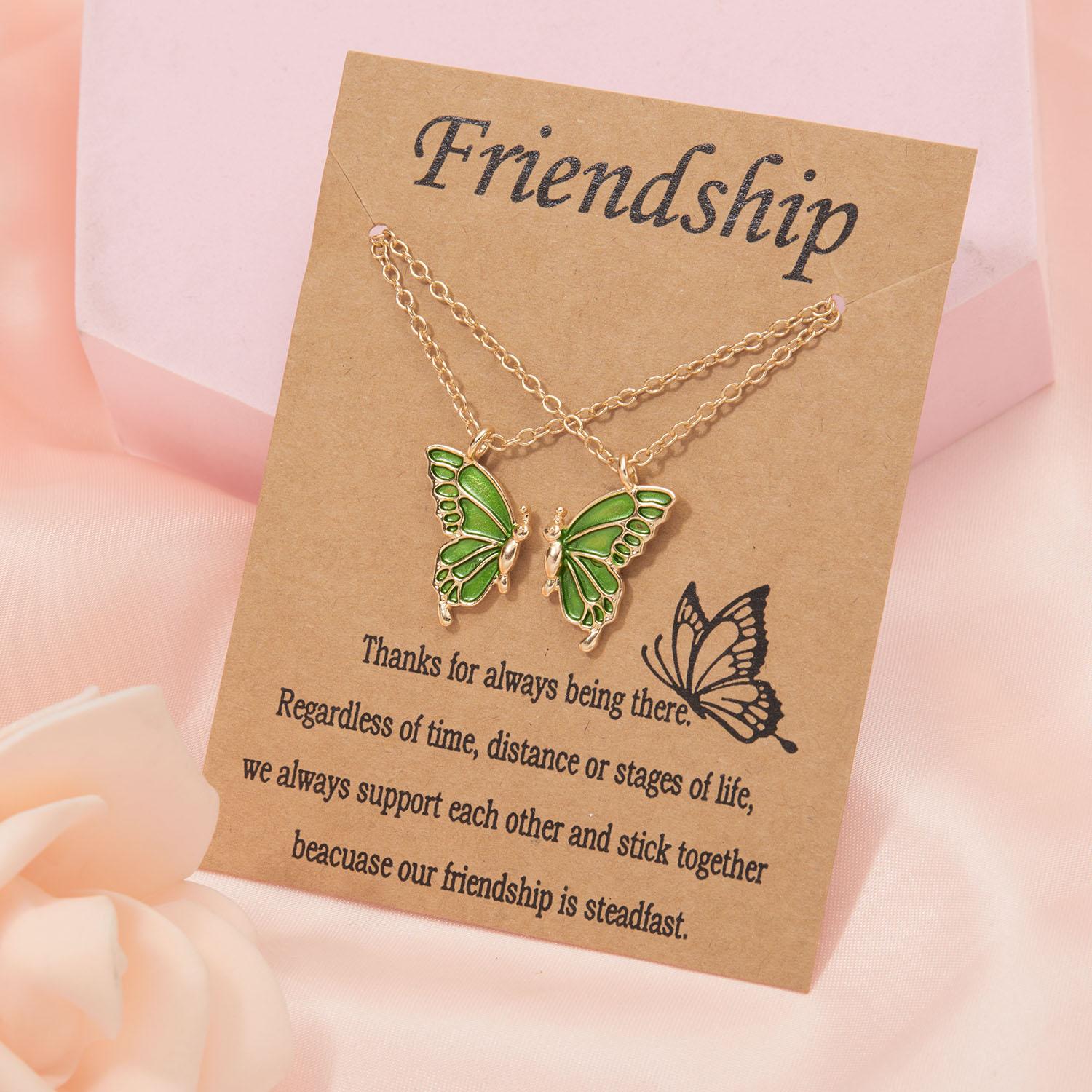 2 Pcs Butterfly Choker Necklace Korean Fashion Daisy Flower Clavicle Chain Necklaces Friendship BFF Rainbow Best Friend Zircon
2 Pcs Butterfly Choker Necklace Korean Fashion Daisy Flower Clavicle Chain Necklaces Friendship BFF Rainbow Best Friend Zircon