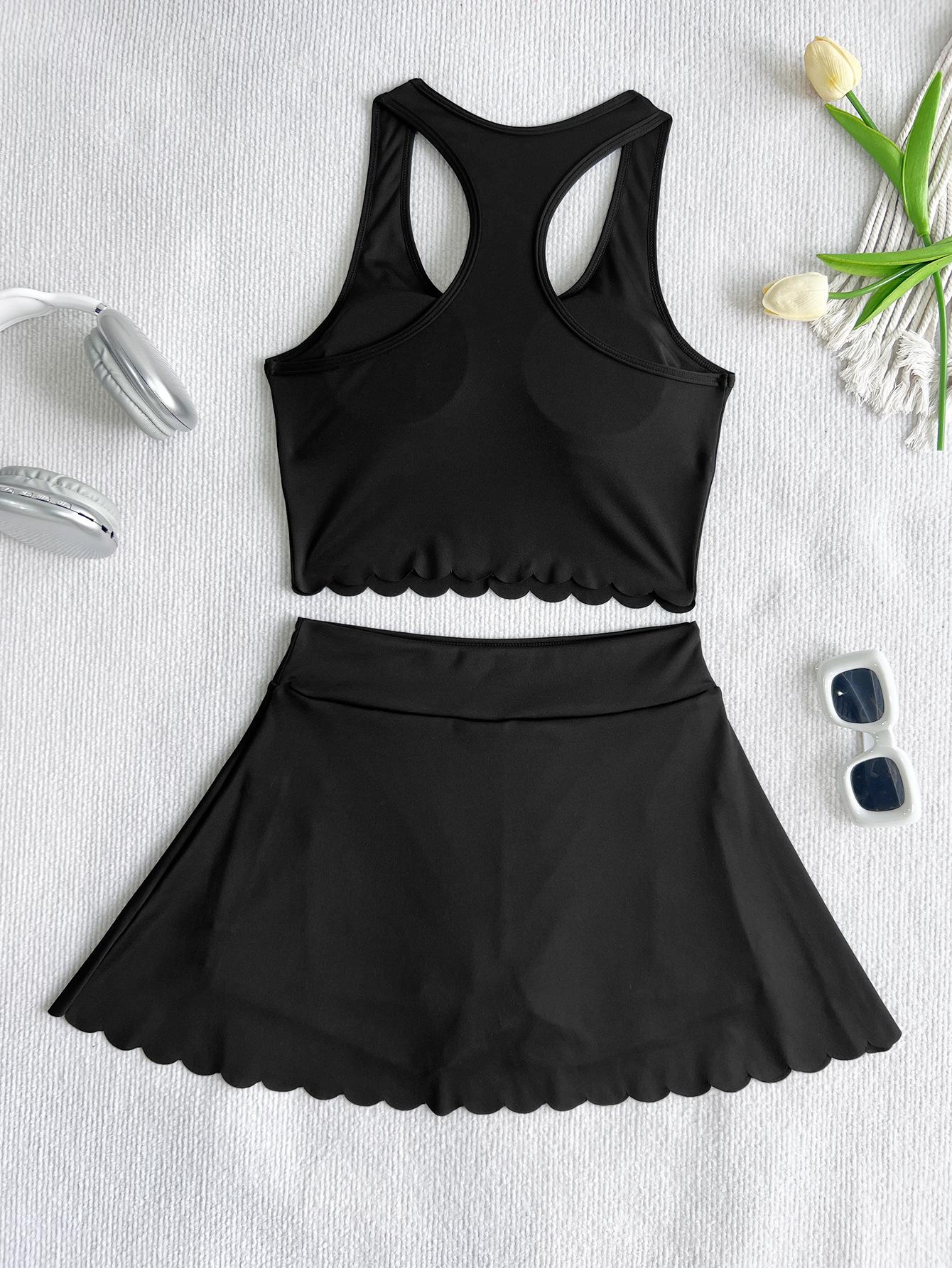 Спортивная влагоотводящая фитнес-юбка для похудения с разрезом, женский костюм XL чёрный
Спортивная влагоотводящая фитнес-юбка для похудения с разрезом, женский костюм XL чёрный