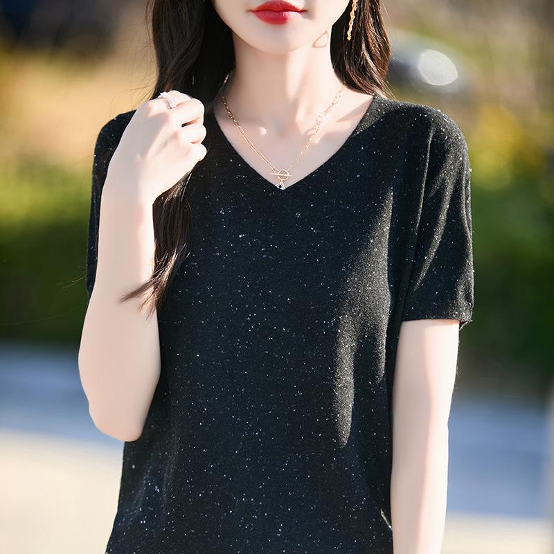 2025 Spring/Summer Merino Wool Round Neck V-Neck Short Sleeve T-Shirt Medium
2025 Spring/Summer Merino Wool Round Neck V-Neck Short Sleeve T-Shirt Medium