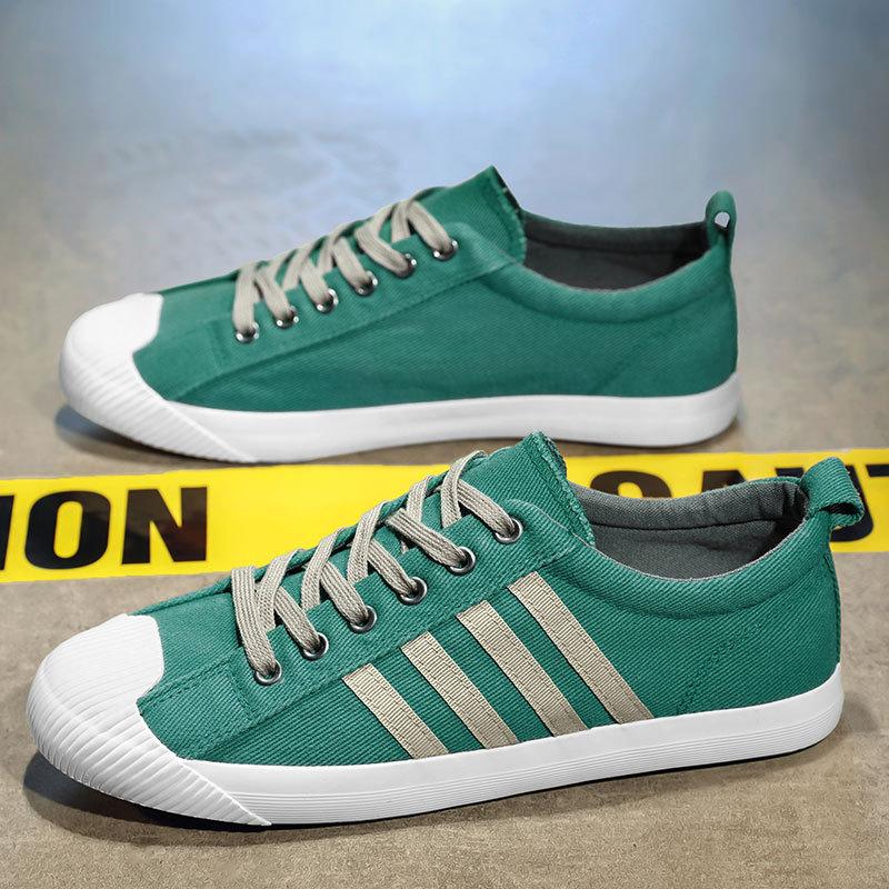 Мужская парусиновая обувь 2025 года, новая универсальная повседневная обувь в корейском стиле, мужская весенняя дышащая модная обувь с низким верхом и мягкой подошвой из ткани 44
Мужская парусиновая обувь 2025 года, новая универсальная повседневная обувь в корейском стиле, мужская весенняя дышащая модная обувь с низким верхом и мягкой подошвой из ткани 44